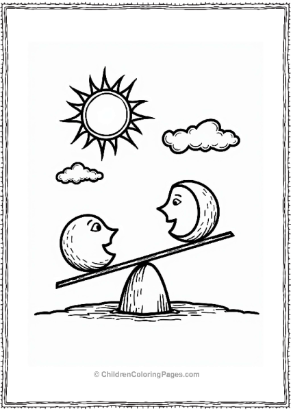 Yin Yang Celestial Balance Scene Free PDF Printable