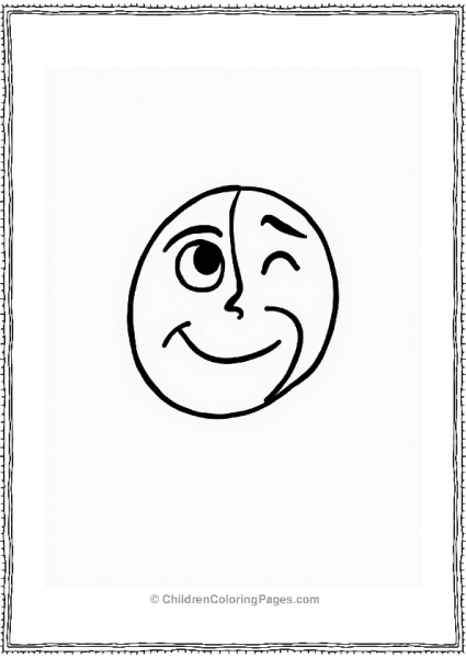 Yin Yang Dual Emotions Face Free PDF Printable
