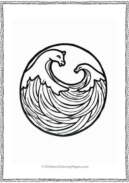 Yin Yang Harmony Illustration Free PDF Printable