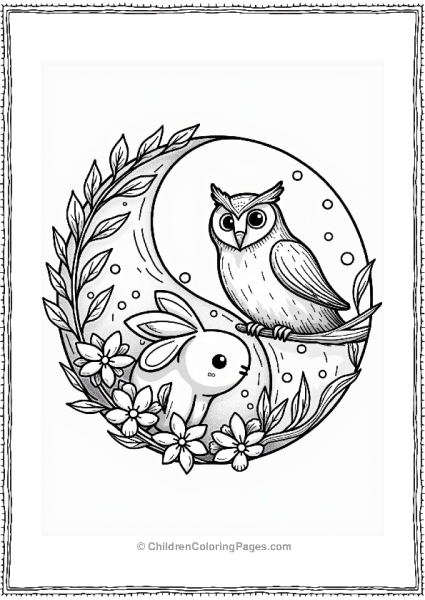 Yin Yang Seasonal Animals Free PDF Printable