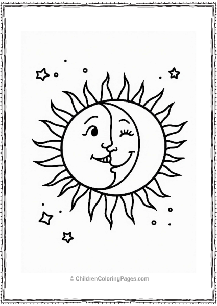 Yin Yang Sun And Moon Illustration 1 Free PDF Printable