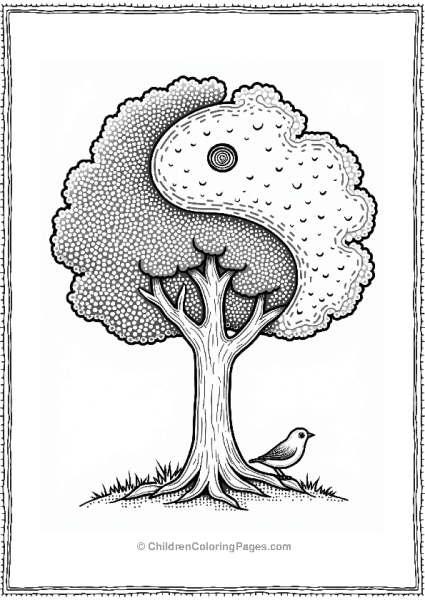 Yin Yang Tree Of Balance Free PDF Printable