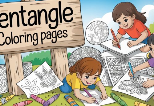 Zentangle Coloring Pages – Free PDF Printables 🌀🖋️🎨😊