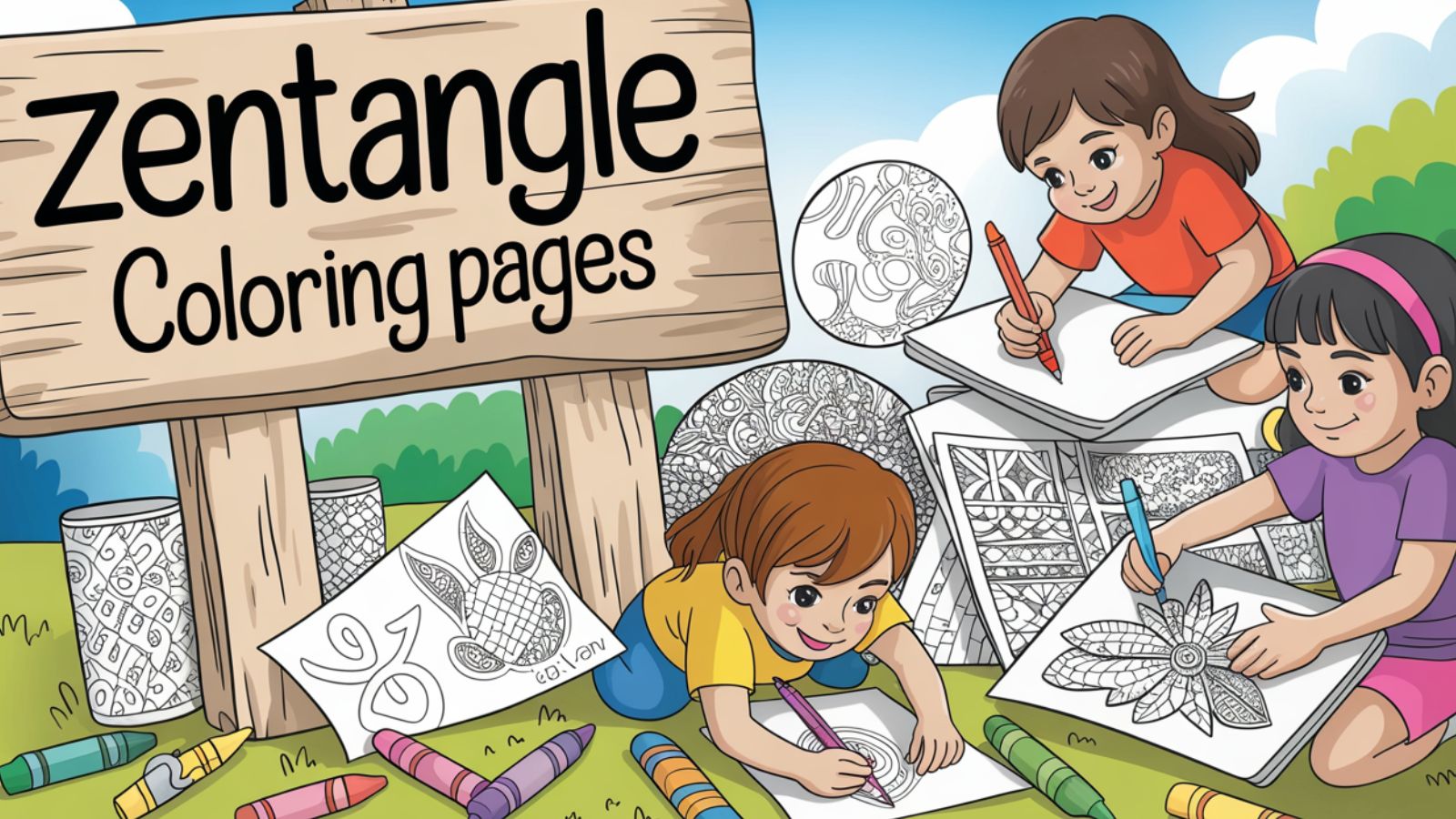 Zentangle Coloring Pages – Free PDF Printables 🌀🖋️🎨😊
