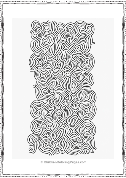 Zentangle Flowing Patterns For Kids Free PDF Printable