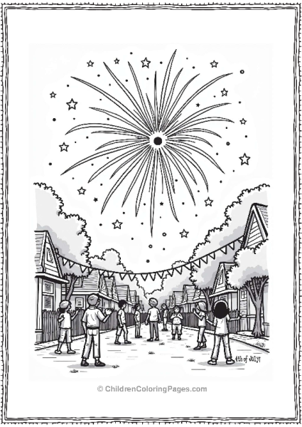 4th Of July Block Party Celebration Free PDF Printable