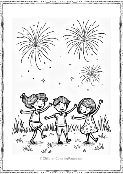 4th Of July Fireworks Celebration Free PDF Printable