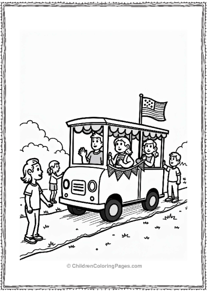 4th Of July Parade Celebration Free PDF Printable