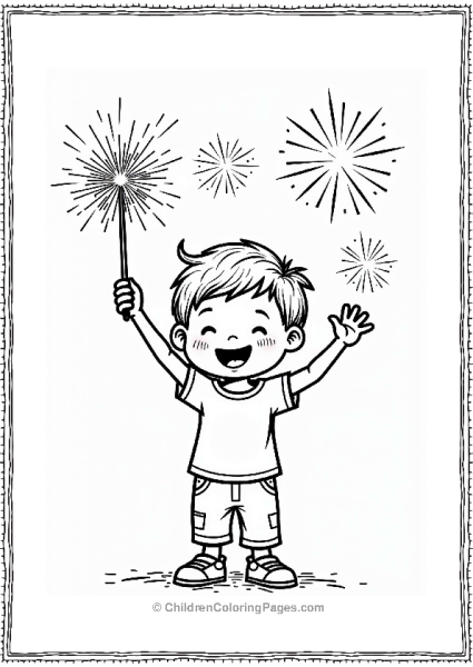 4th Of July Sparkler Celebration Free PDF Printable
