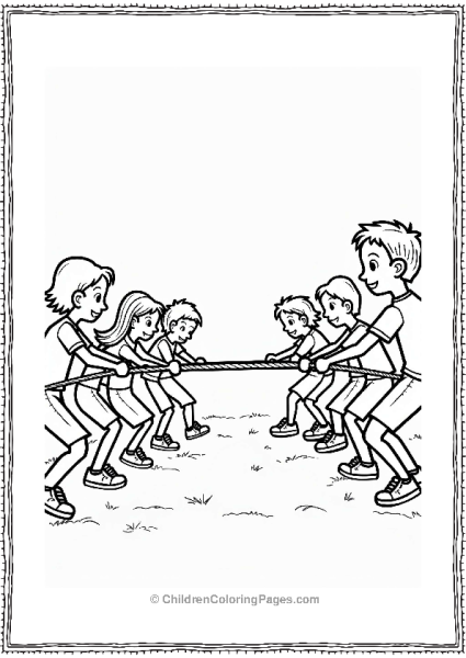 4th Of July Tug Of War Game Free PDF Printable