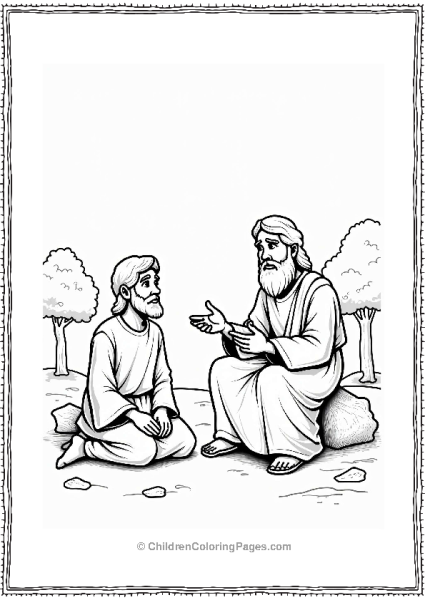 Aaron Listening To Moses Free PDF Printable