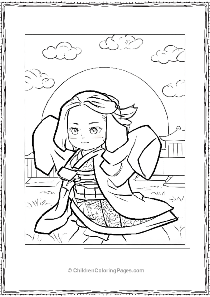 Angry Nezuko Free PDF Printable