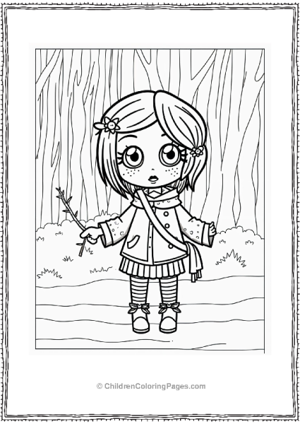 Anime Coraline In A Forest Free PDF Printable
