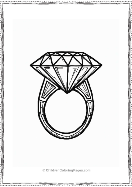 Art Deco Diamond Ring Design Free PDF Printable