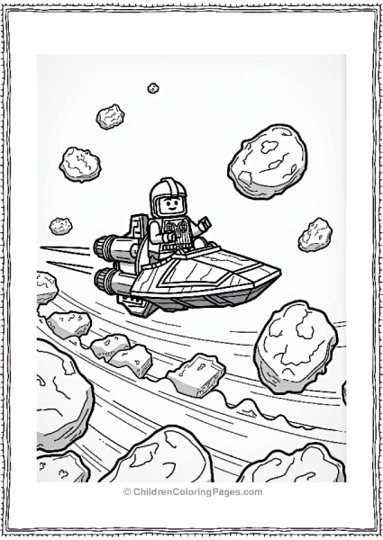 Asteroid Dodge In Lego Star Wars Free PDF Printable