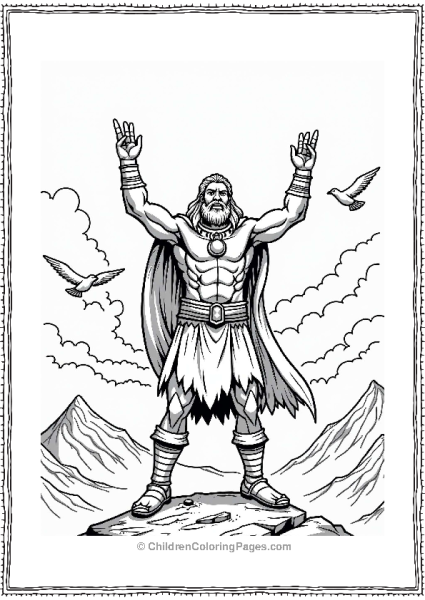 Barbarian Victory Pose In Dungeons And Dragons Free PDF Printable