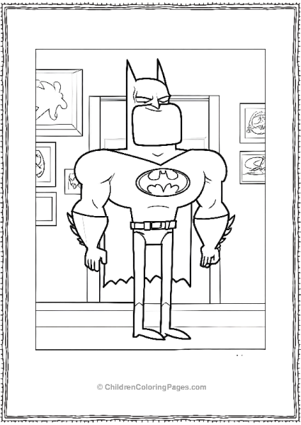 Batman From Teen Titans Go Free PDF Printable
