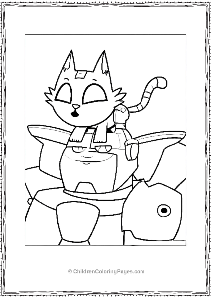 Beat Boy In Cat Mode On Cyborg Teen Titans Go Free PDF Printable