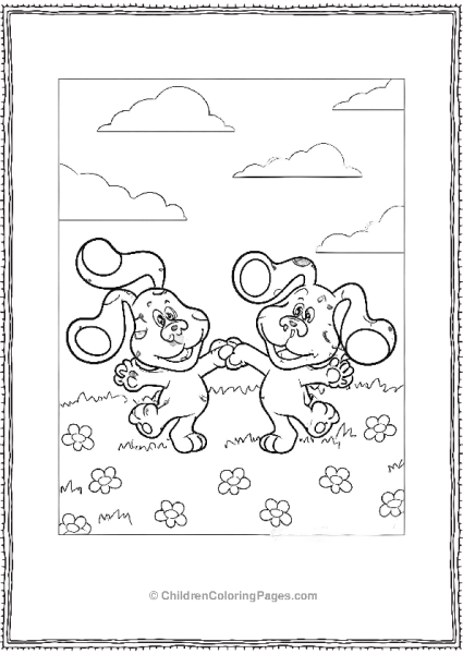 Blue’s Clues Blue And Magenta Playing Free PDF Printable