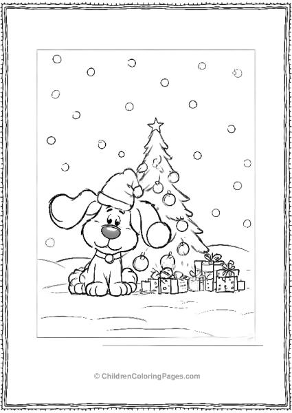 Blue’s Clues Blue Celebrating Christmas Free PDF Printable