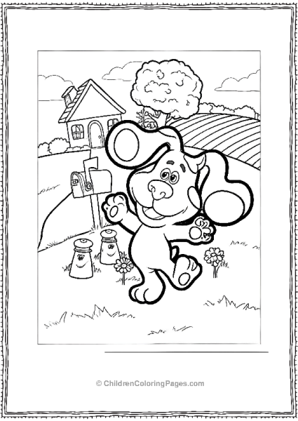 Blue’s Clues Blue In A Field Free PDF Printable