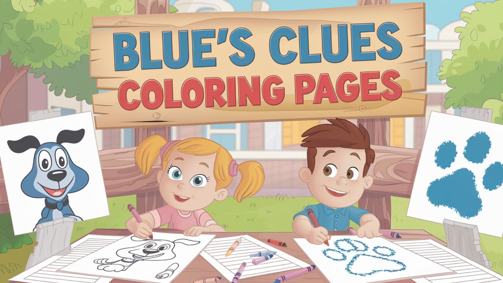 Blue’s Clues Coloring Pages – Free PDF Printables 🐾🖍️🐾📘🐶