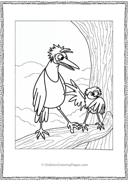 Boomer And Dicky Talking On A Tree Fox And The Hound Free PDF Printable