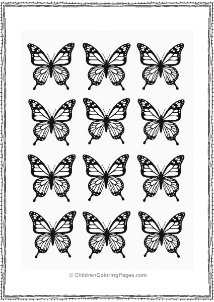 Butterfly Wing Patterns For Young Artists Free PDF Printable