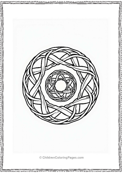 Celtic Double Spiral Pattern Free PDF Printable