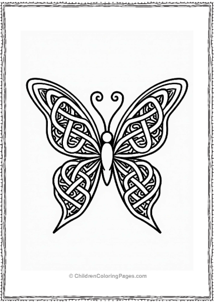 Celtic Knot Butterfly Pattern Free PDF Printable