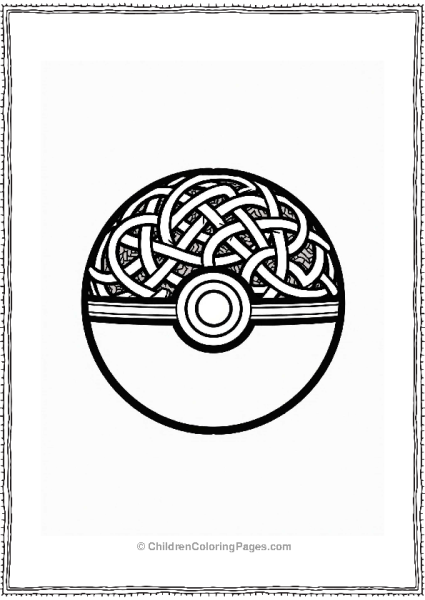 Celtic Knot Pokeball Design Free PDF Printable