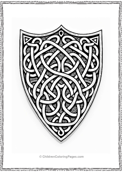 Celtic Shield Pattern For Kids Free PDF Printable