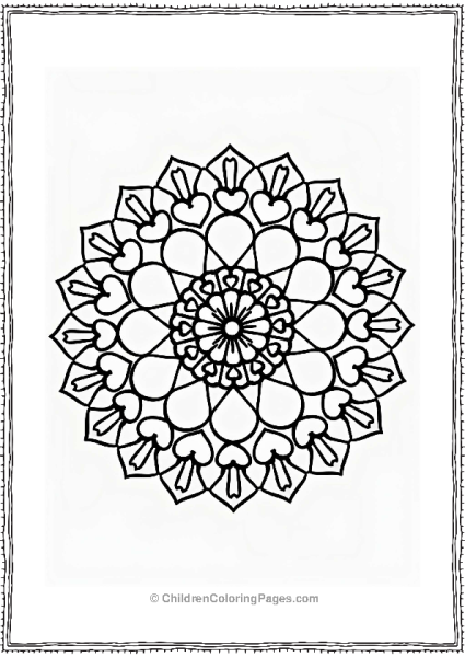 Circular Mandala With Flower Pattern Free PDF Printable