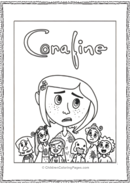 Coraline Coloring Page Free PDF Printable