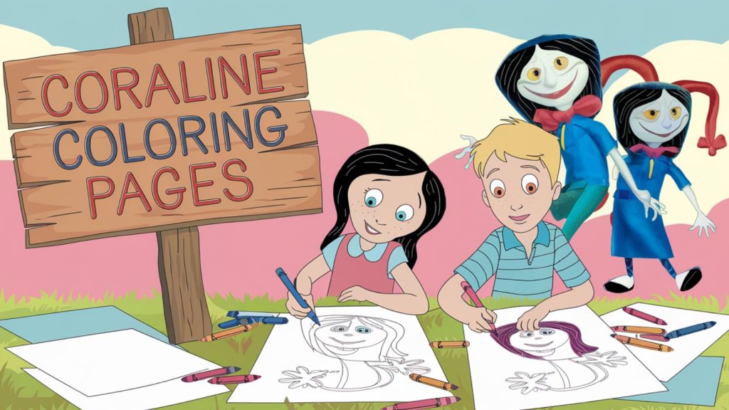 Coraline Coloring Pages Free PDF Printables 🐱🔍🧥 Children Coloring Pages