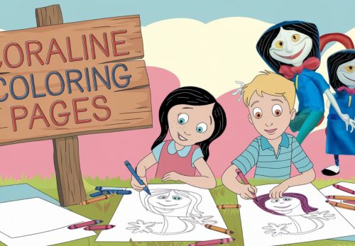 Coraline Coloring Pages – Free PDF Printables 🐱🔍🧥