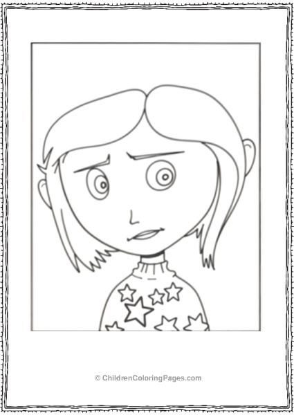 Coraline Looking Confused Free PDF Printable
