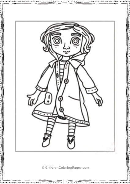 Coraline With Button Eyes Free PDF Printable