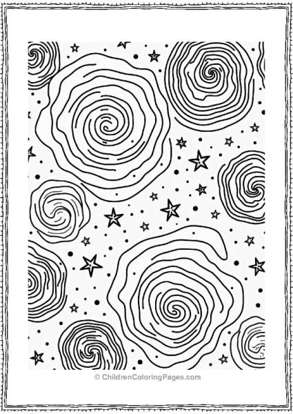 Cosmic Swirls And Patterns For Kids Free PDF Printable