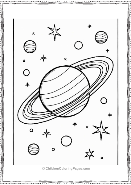 Creative Patterns Planetary Rings Illustration Free PDF Printable