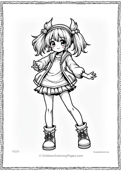 Cute Manga Girl In Cosplay Free PDF Printable