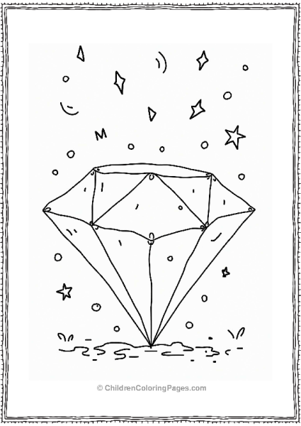 Diamond Confetti Burst Free PDF Printable