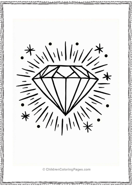 Diamond Design With Energetic Circles Free PDF Printable