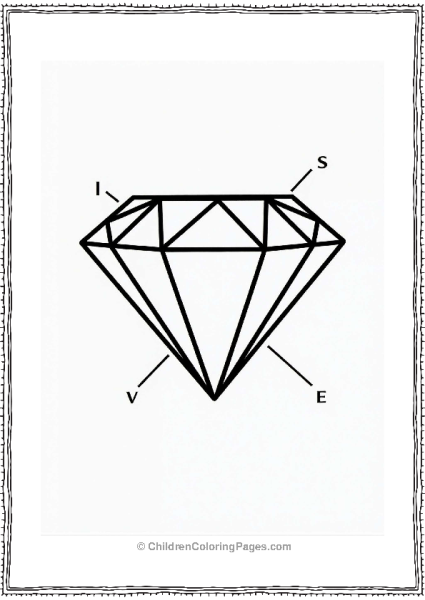 Diamond Facets Diagram For Kids Free PDF Printable