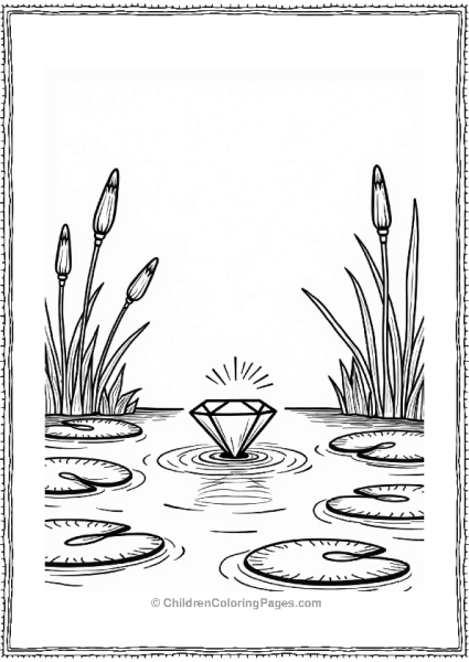 Diamond In A Tranquil Pond Free PDF Printable