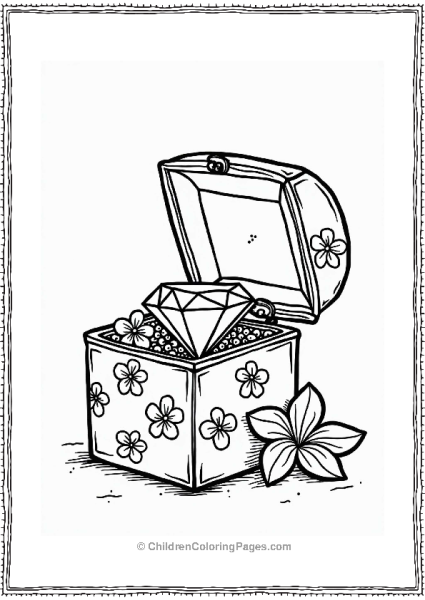 Diamond In Jewel Box Free PDF Printable