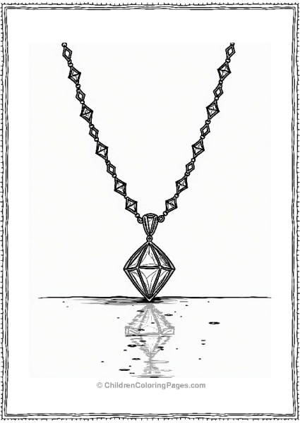 Diamond Necklace Design Free PDF Printable