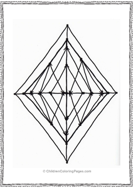 Diamond Pattern Illusion For Kids Free PDF Printable