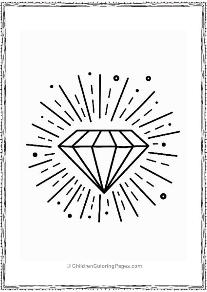 Diamond Sunburst Design Free PDF Printable
