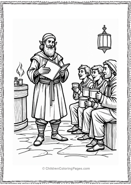 Dungeons And Dragons Bard In A Cozy Tavern Free PDF Printable